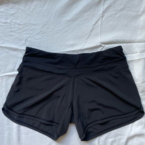 Lululemon Black Low-Rise 4" Speed Shorts, Size 4 EUC - Picture 1 of 5